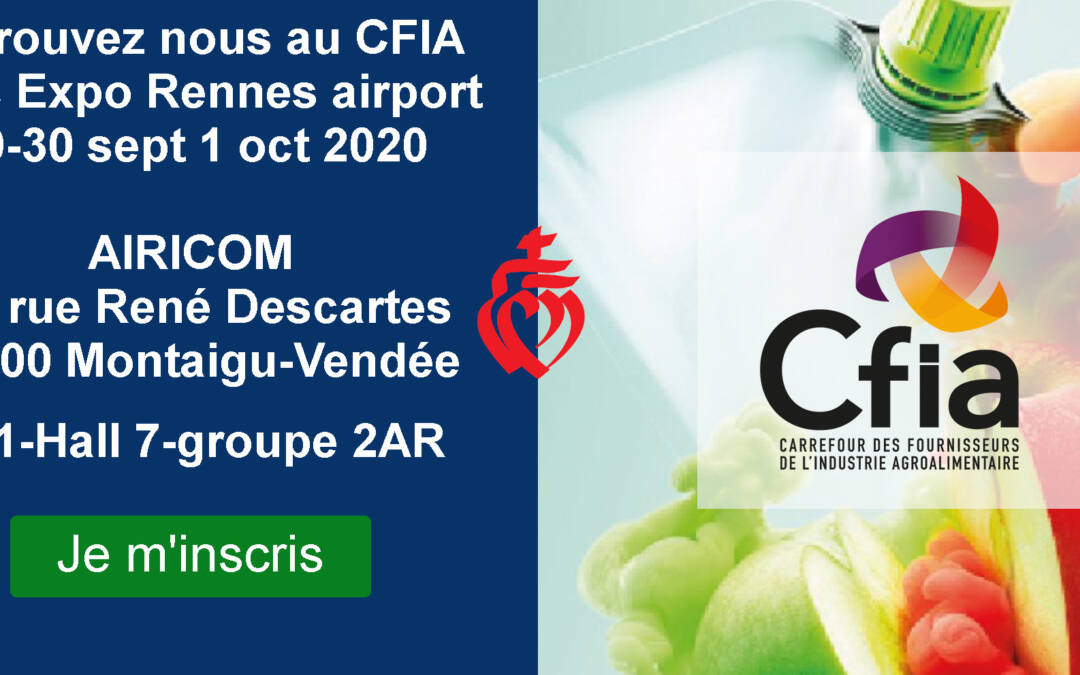 CFIA à Rennes annulé les 29-30 sept 1 oct 2020