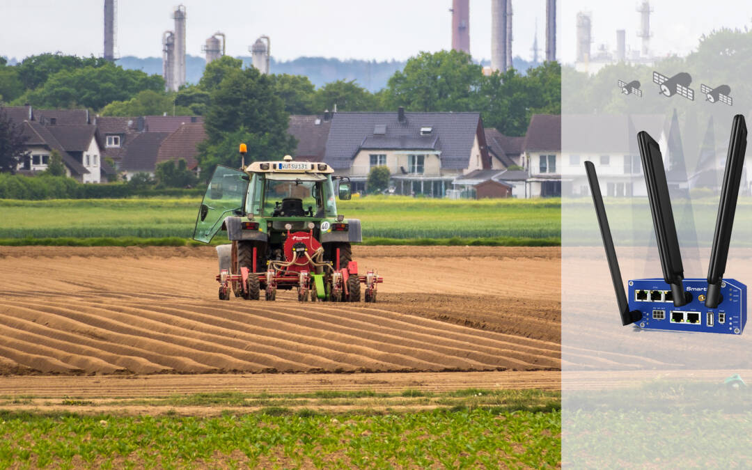 Comment guider son tracteur avec une précision de 2 cm grâce au GPS et au routeur Advantech ?