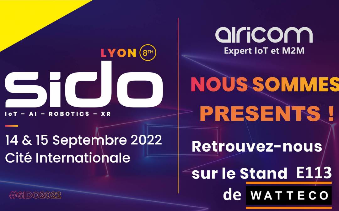 AIRICOM sera présent sur le salon SIDO Lyon 2022 sur le stand de WATTECO